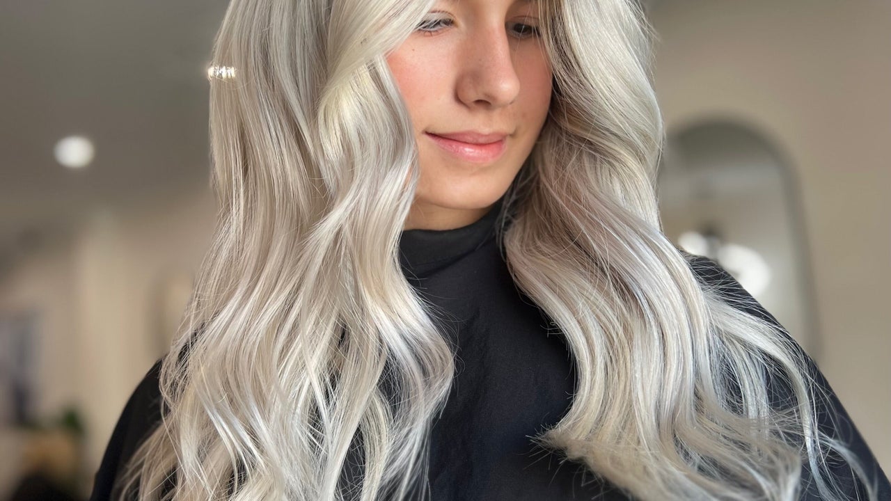 Platinum blonde waves
