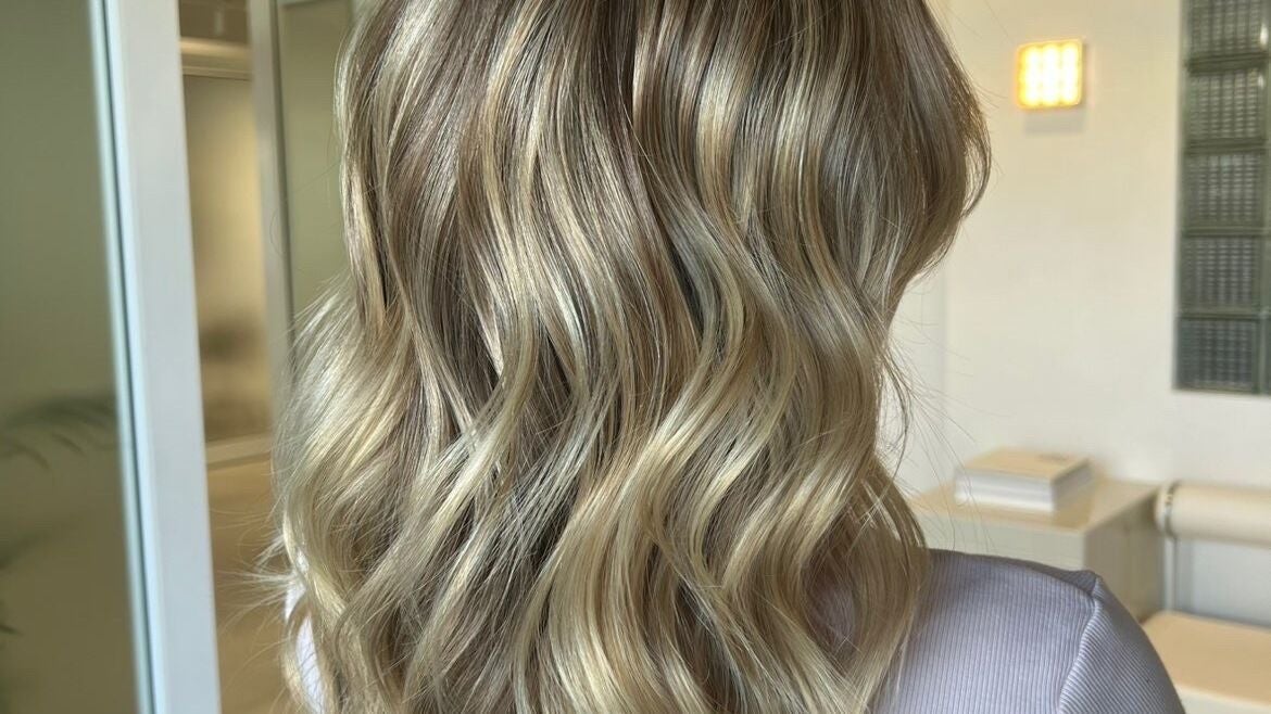 Dimensional blonde balayage